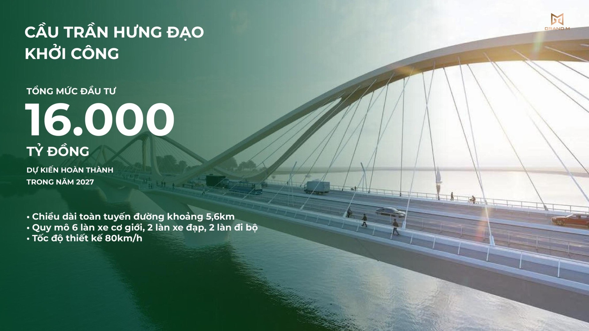 Vị trí Northern Emerald hưởng lợi từ cầu Trần Hưng Đạo