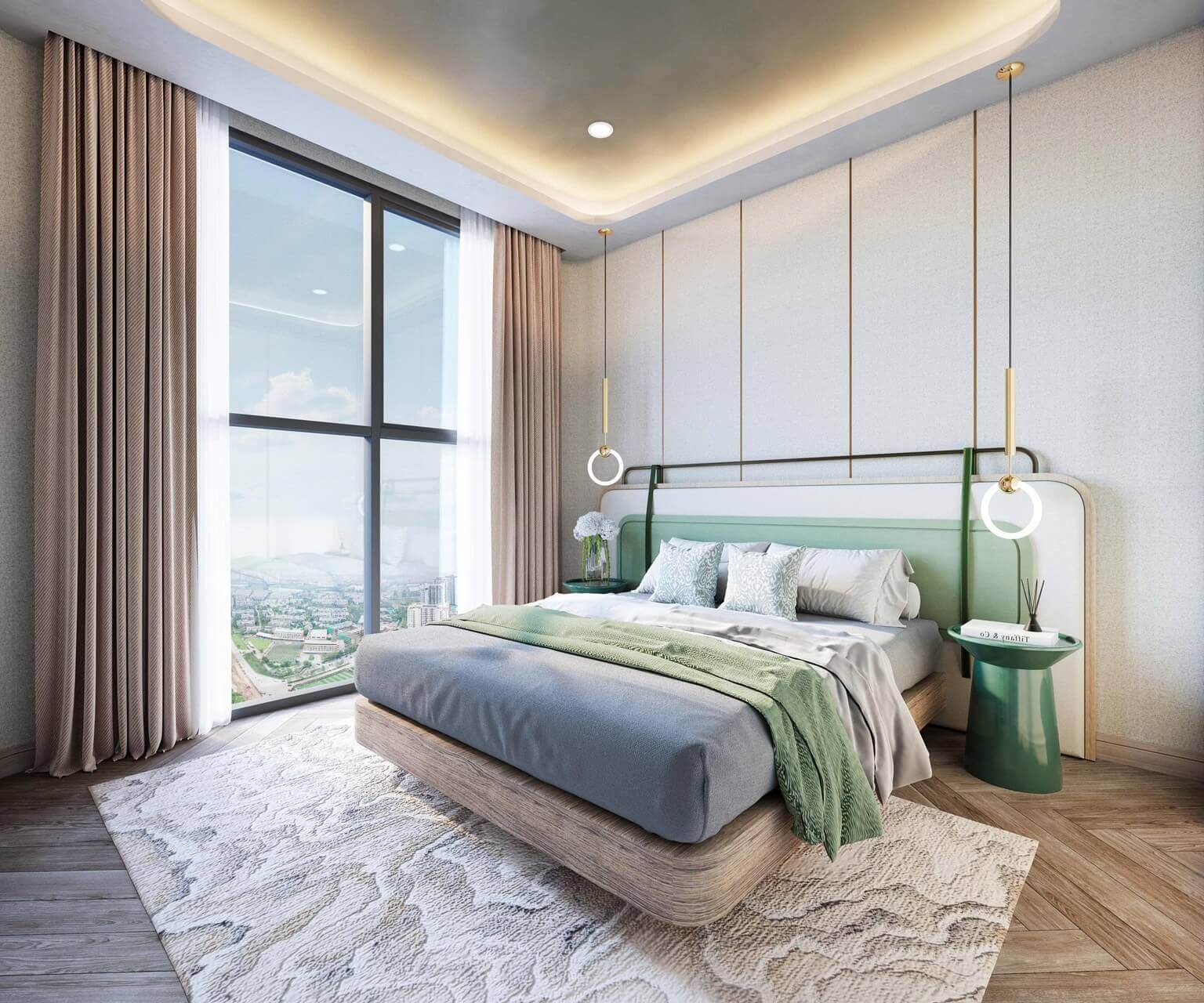 nội thất căn hộ northern emerald long biên