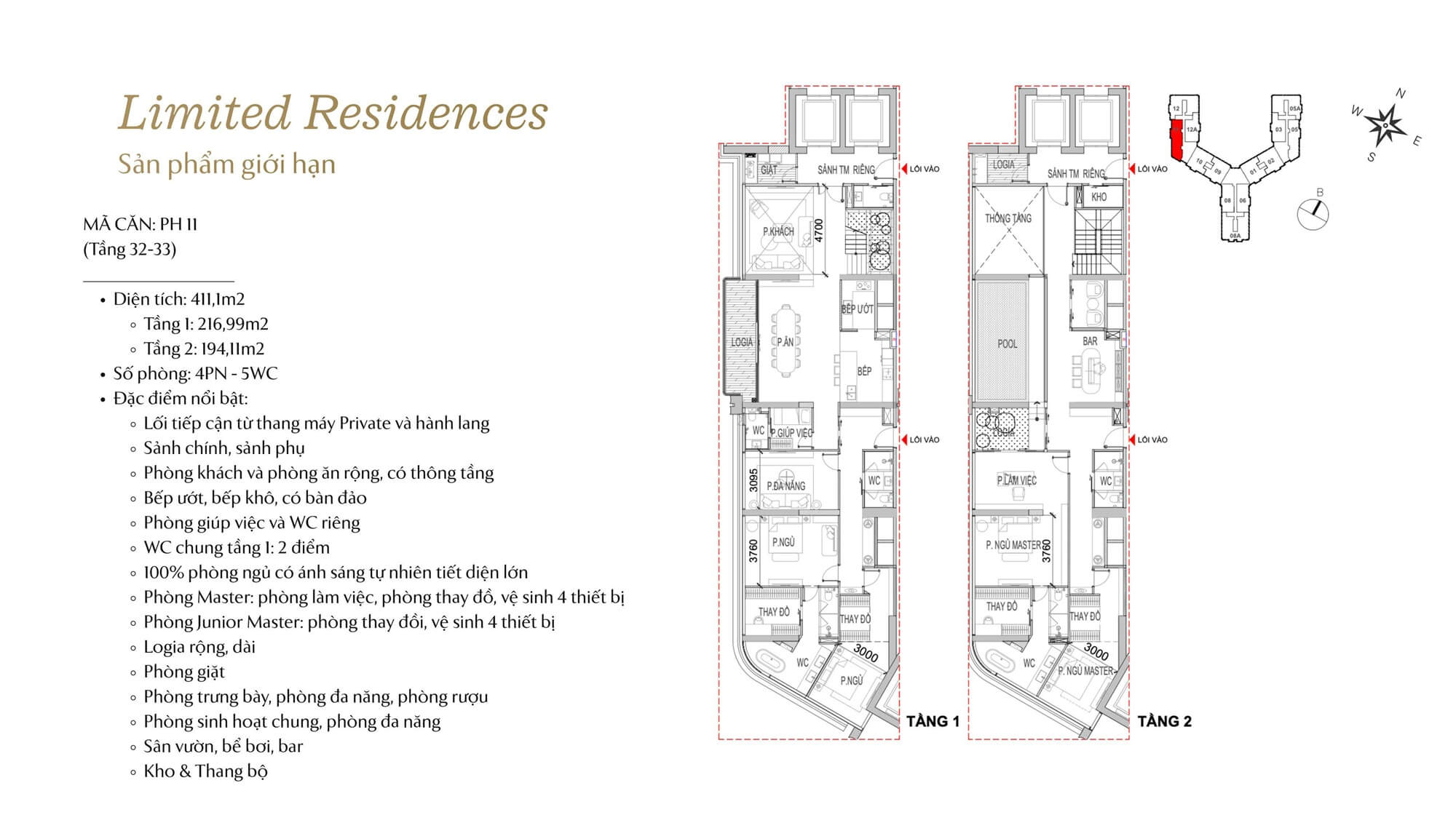 thiết kế căn hộ the magnolia private residences long biên