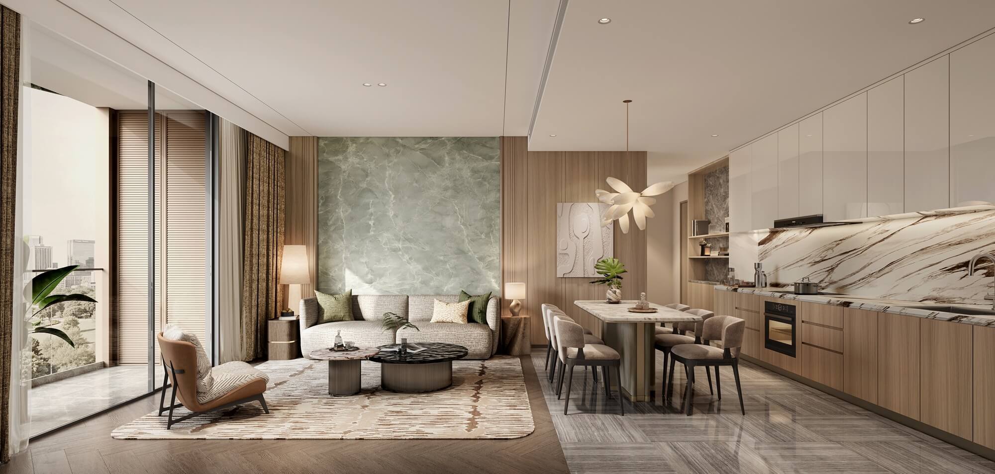 nội thất căn hộ the magnolia private residences long biên